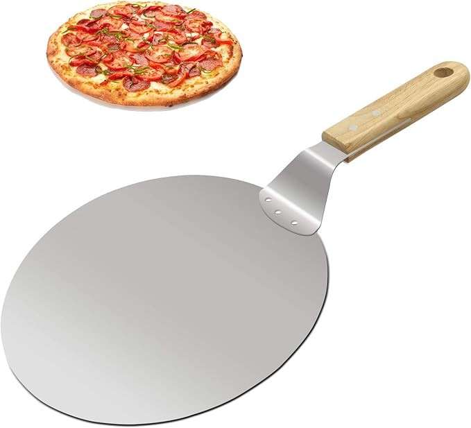 Ultimate 10-Inch Stainless Steel Pizza Paddle: Versatile- Professional-Grade Spatula for Effortle...