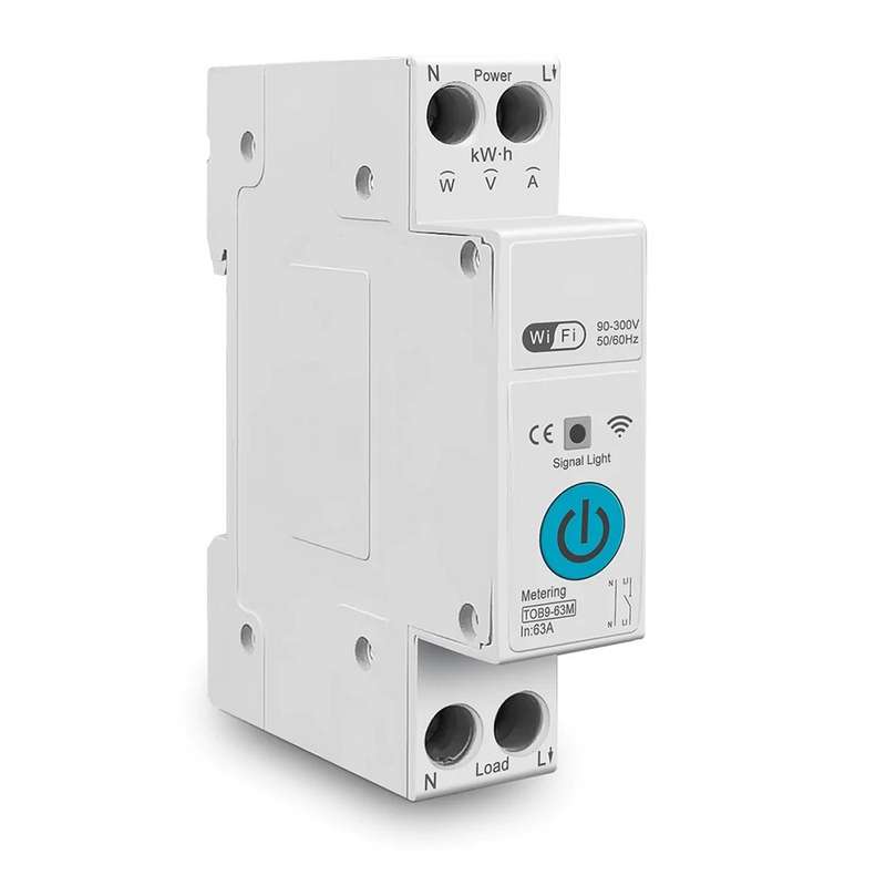 ZIGBEE Smart Circuit Breaker Type Timer - 63A with Power KWh Monitoring - Tuya Smart App - Geyser...