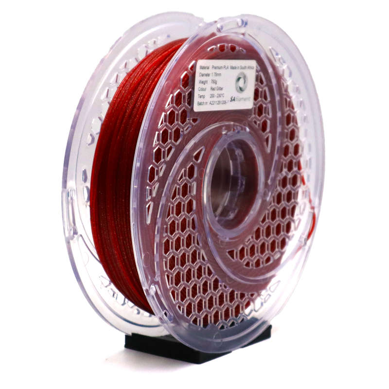 SA Filament PLA Premium Red Glitter 750g 1.75mm
