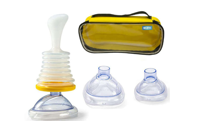 Portable Choking Rescue Device - First Aid Suction Tool with 2 Sizes for Kids and Adults