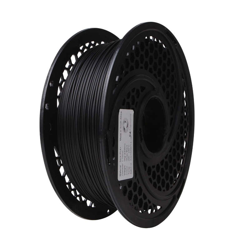SA Filament Silk PLA Plus Gloss Black Filament 1kg 1.75mm
