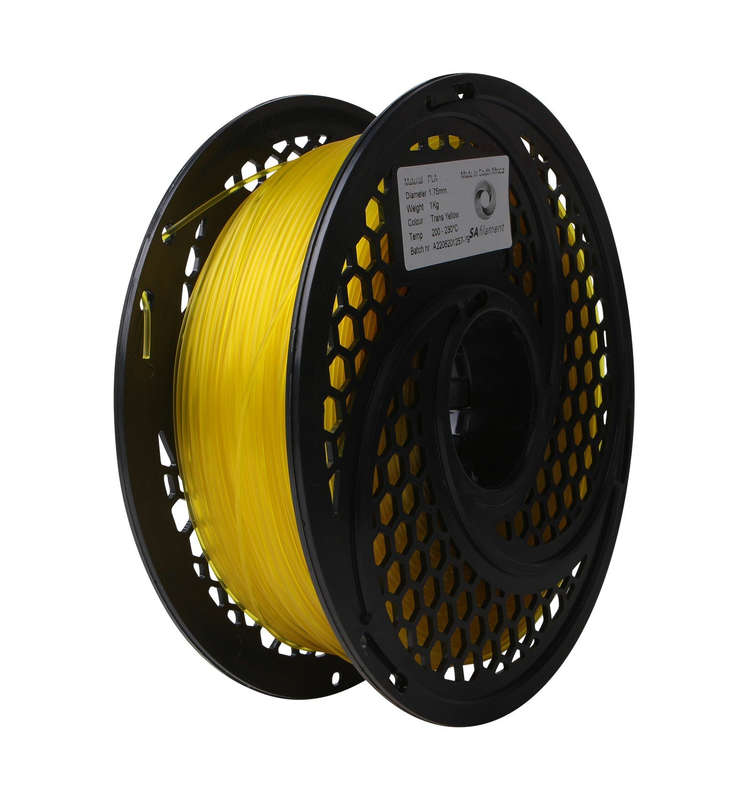 SA Filament PLA Trans Yellow Filament 1kg 1.75mm