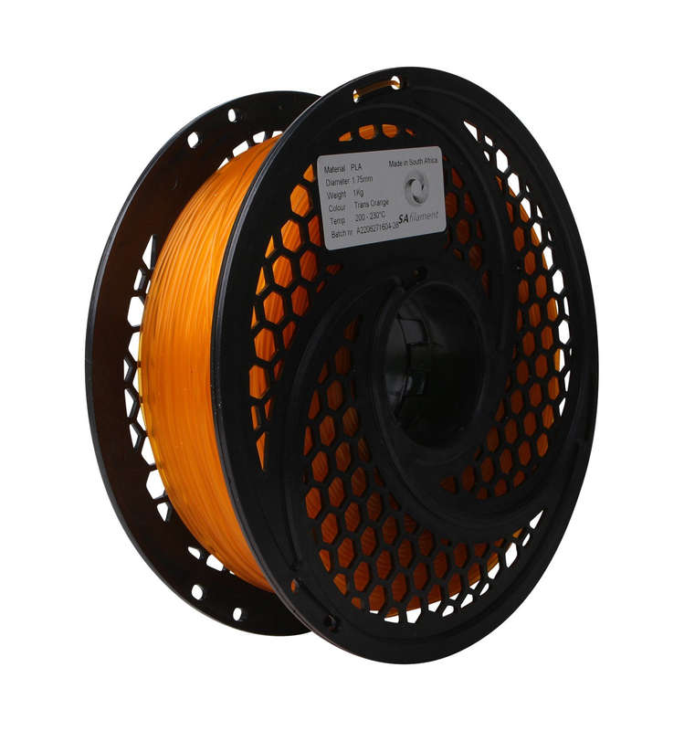 SA Filament PLA Trans Orange Filament 1kg 1.75mm