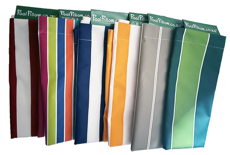 PoolPillow Navy Grey White Stripe Replacement Cover