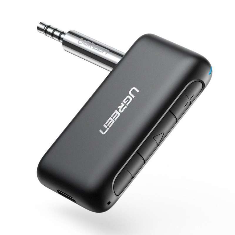 Ugreen 3.5mm BT5.0 Audio Receiver W/Mic Adapter - Black