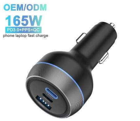 165W USB-C Car Charger - 3 Ports