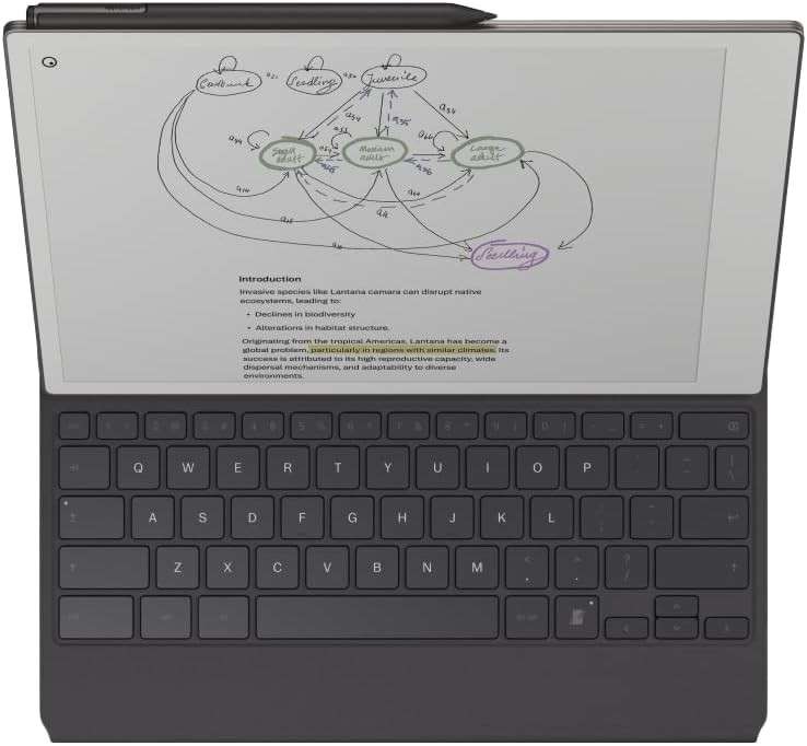 reMarkable Paper Pro - Mosaic Weave Type Folio Keyboard for Your 11.8'' Paper Tablet - Basalt