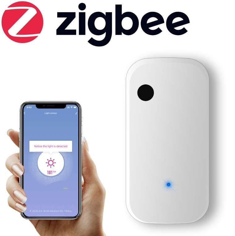 Zigbee WiFi Light Sensor Luminance Brightness Sensor