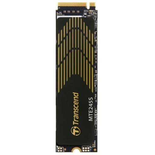 TRANSCEND 250GB MTE245S PCI-E  GEN 4X4 M.2 NVMe 2280 SSD 3D NAND - 3200 MB/s Read1800 MB/s Write ...