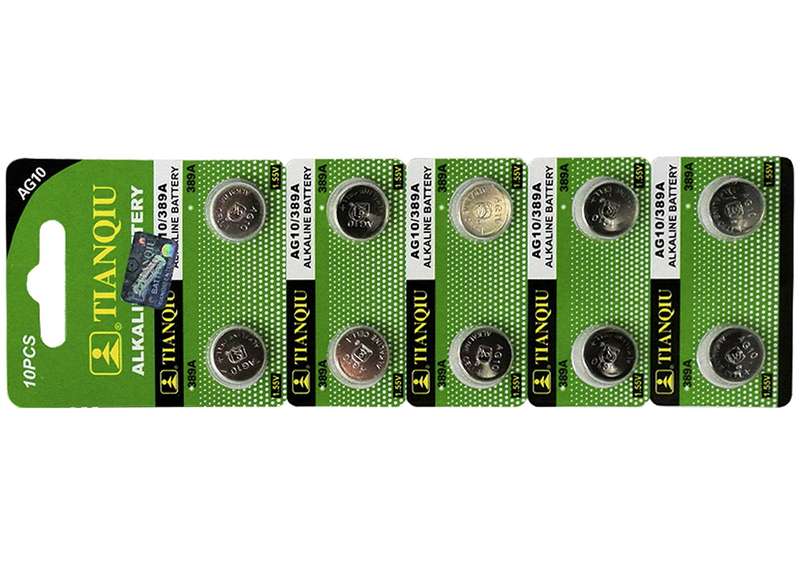 AG10/LR54/389/1130 Watch Batteries - 8 Pieces