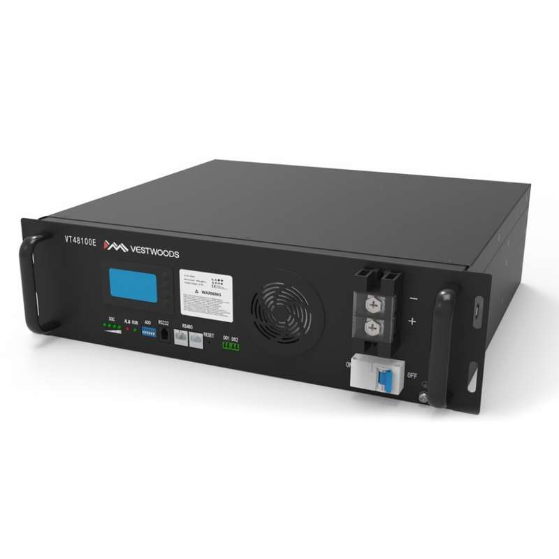 Vestwoods Lithium-ion LifePO4 Battery VT48100E-A2 5.12kWh - 51.2V - 16 Cell- 100Ah 3U LCD No SNMP...
