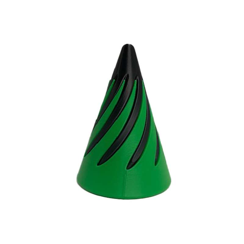 3D Printed Impossible Spiral Cone Fidget Toy Green