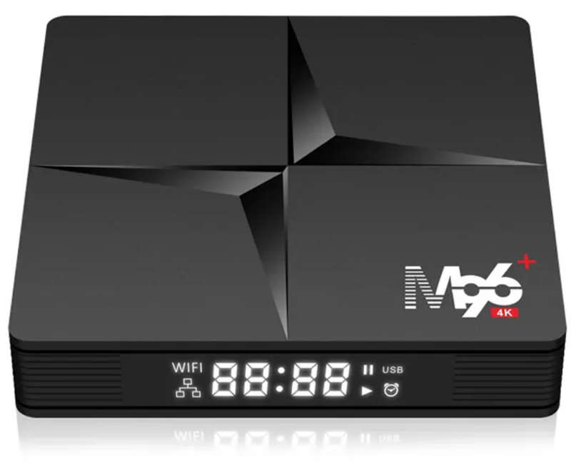 M96+ 4K Android TV Media Player (4GB/ 32GB) 2.4G 5G WiFi Bluetooth 4.1 Support 4K H.265