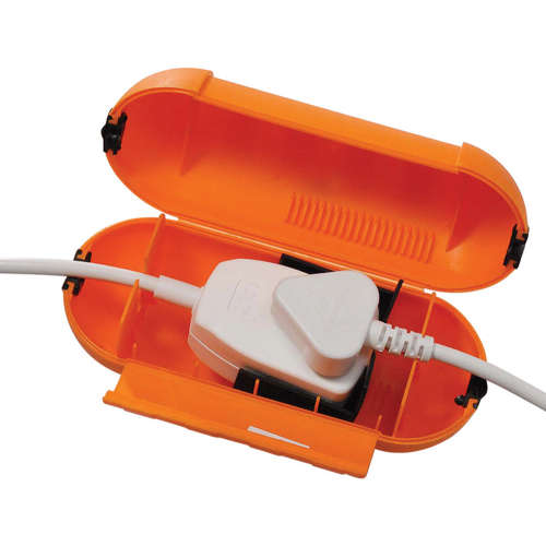 WEATHERPROOF TORPEDO Weatherproof Water Resistant Plug Enclosure (Orange/Black Colour)