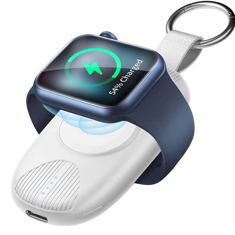 Portable Charger for Apple Watch - 1000mAh Magnetic Keychain Wireless Power Bank Watch Charger - ...