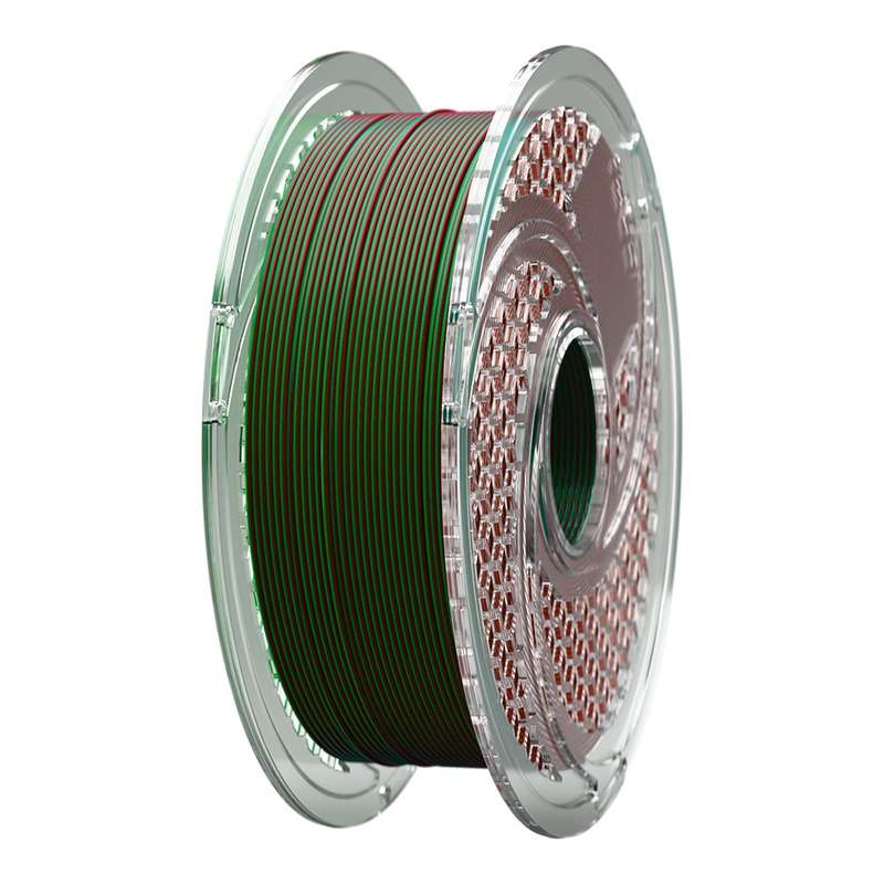 SA Filament PLA+ Silk Dual Filament Crimson Emerald  Chrome Green & Merlot