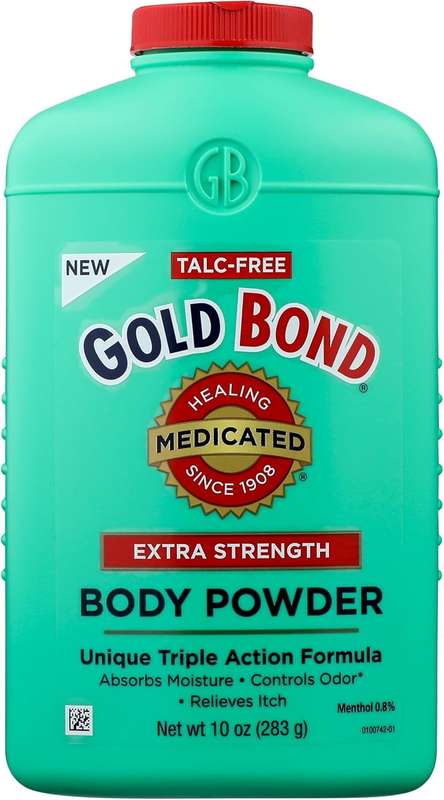 Gold Bond Medicated Talc-Free Extra Strength Body Powder 280g  Mint Cooling & Itch Relief