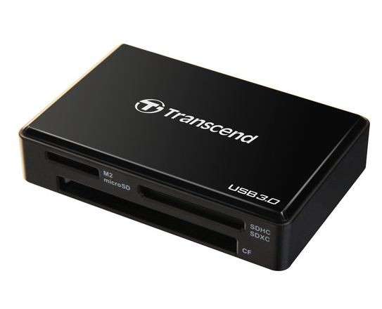 Transcend USB3.0 Multi Card Reader - Black - USB Powered - Transcend