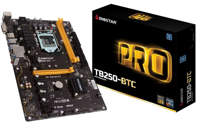 BIOSTAR TB250-BTC Socket 1151 Motherboard - Biostar