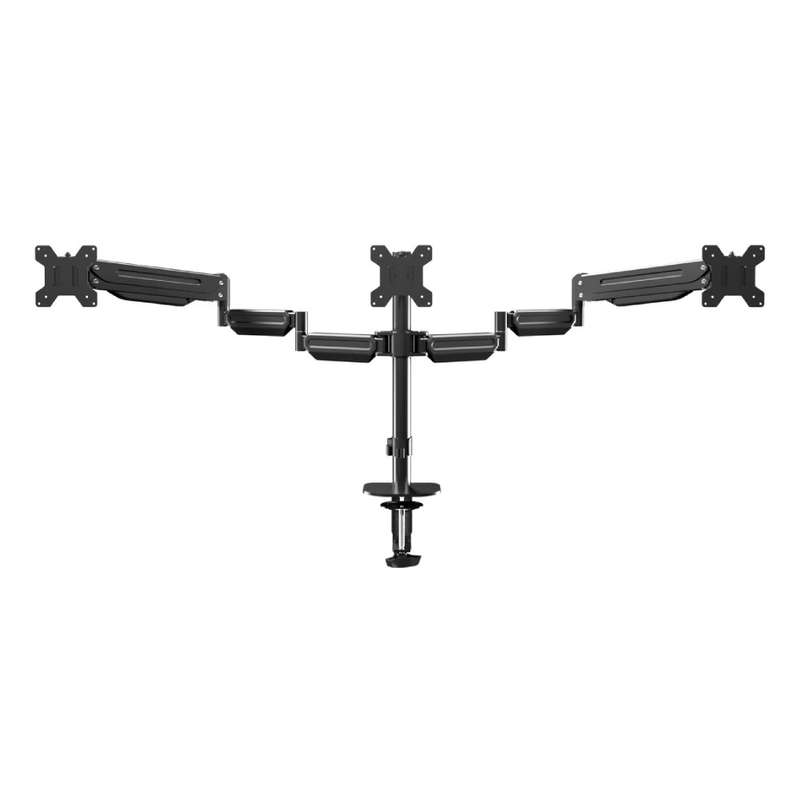 Triple Monitor Desk Stand - Designed to Hold Three 17-24 Monitors