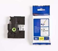 BROTHER BLACK ON WHITE FLEXIBLE TAPE 12MM   - Brother