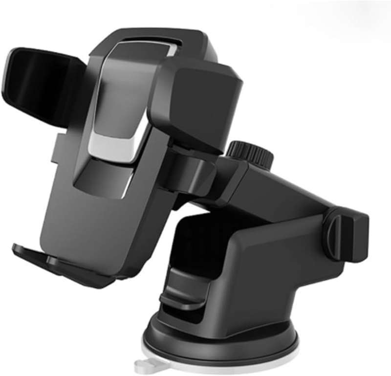 Universal Cellphone Windscreen Mount with 360° Swivel - Auto Lock Function - Adjustable Angle