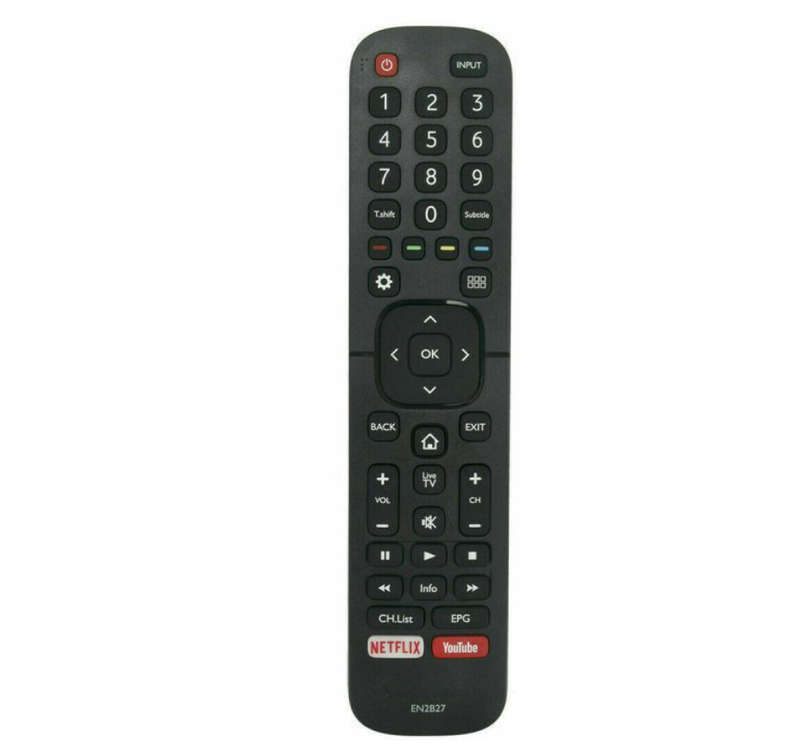 Hisense EN2B27 Replacement TV Remote Control | Compatible with Netflix & YouTube Smart TVs  No...