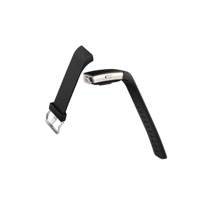 Fitbit Charge 2 Silicon Band - Adjustable Replacement Strap - BLACK Small