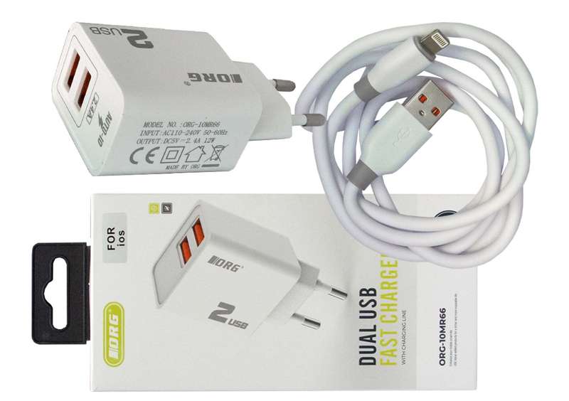 CHARGER HOUSE ORG 2xUSB2.4A - IOS