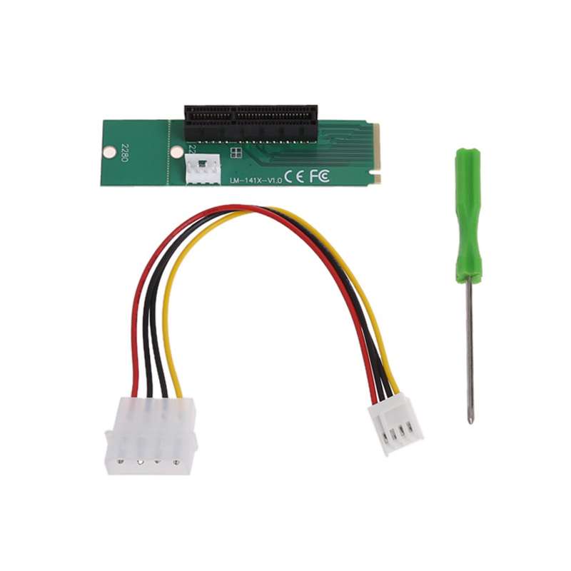 M2 (M.2) SSD to PCI-e 4x Slot Riser Adapter Card Converter (BTC Mining) NGFF
