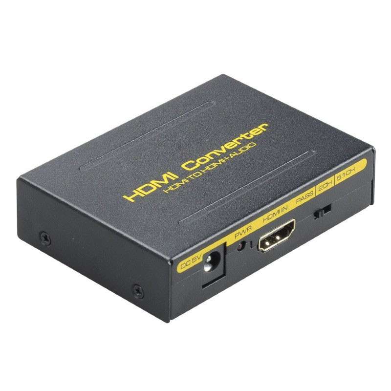 HDMI Audio Extractor Converter - 4K HDMI Input to HDMI / Optical TOSLINK SPDIF and Analog RCA L/R...