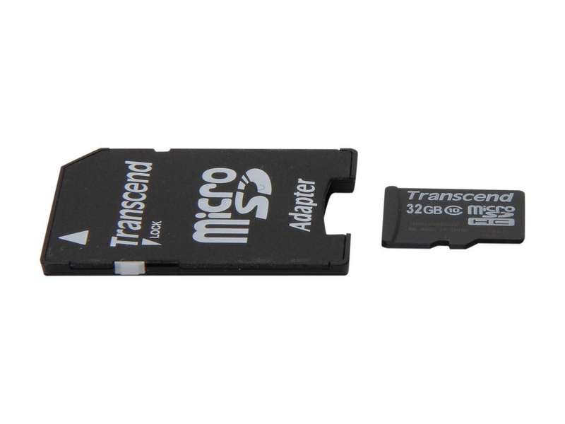 Transcend 32GB MicroSD (With Adapter) - CLASS 10 - Transcend