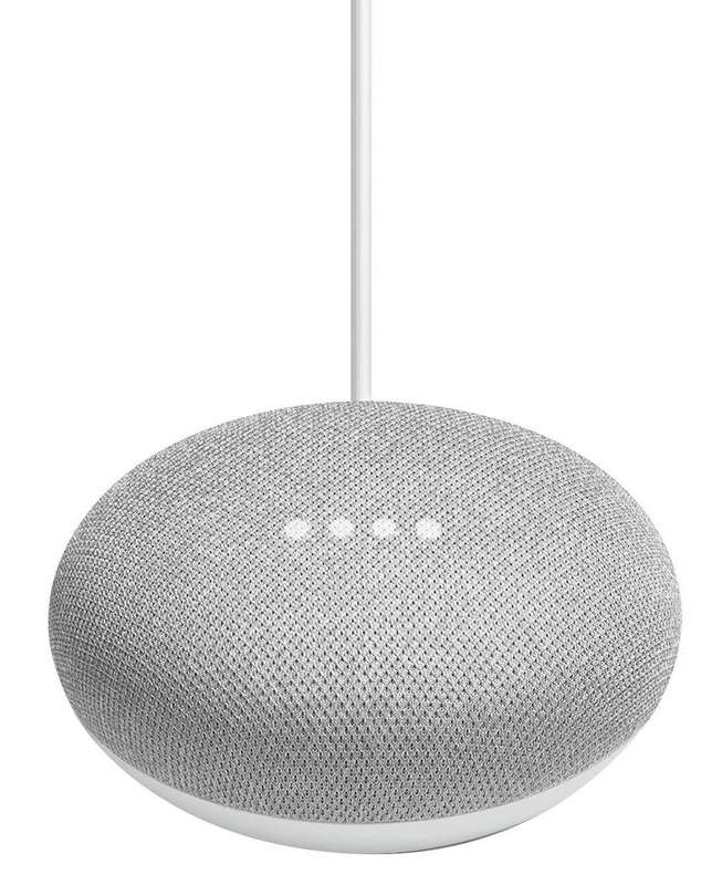 Google Home Mini Smart Speaker - Chalk