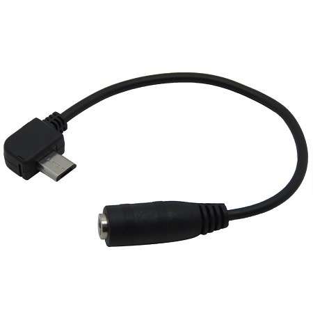 Unbranded USB004  Micro USB to Right Angle Stereo 3.5mm Female Cable - Unbranded