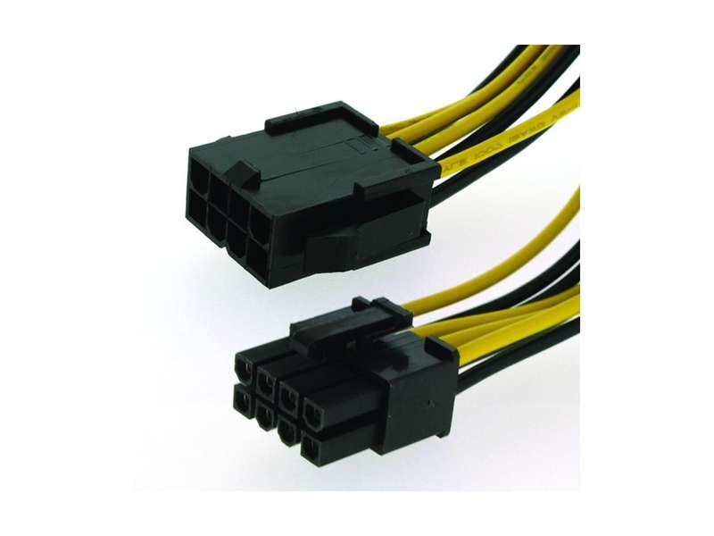 8-pin Extension Cable - ATX 12V/EPS Male to Female CPU/Motherboard PSU Power Supply Extension Lea...