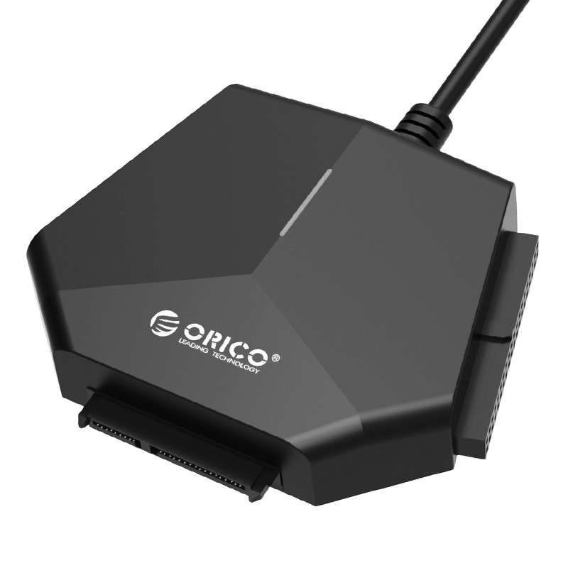 Orico U3TIS-V1-SA-BK 2.5 & 3.5inch SATA & IDE Hard Drive Adapter with USB3.0 cable - Black - Orico