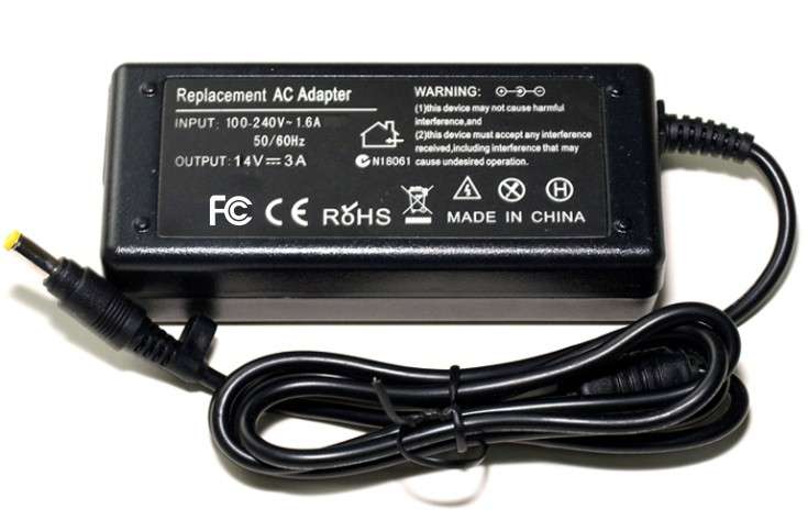 Samsung LED Monitor Replacement Charger for Samsung SyncMaster LED / LCD Screens - 14V 3A (WITH P...