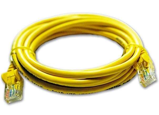 Linkbasic FLY-6-1Y  1 Meter UTP Cat6 Patch Cable Yellow - Linkbasic