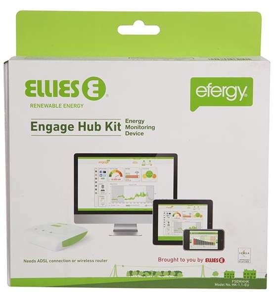 EFERGY Standalone Home Hub Kit - Electricity Energy Power Wattage Monitor Watt Meter - 435g