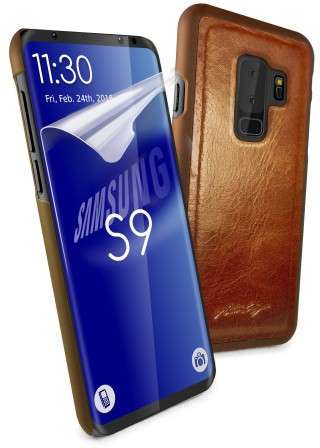 Tuff-Luv I6_72  Magnetic Shell for Samsung Galaxy S9 Plus - Brown - Tuff-Luv