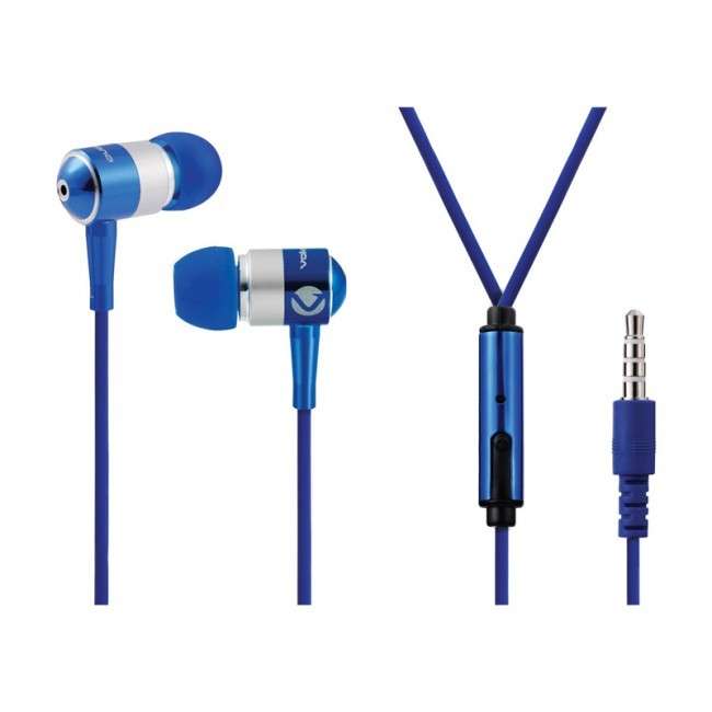 Volkano  VSN202-B  Stannic Series Earphones with Mic - Blue - Volkano