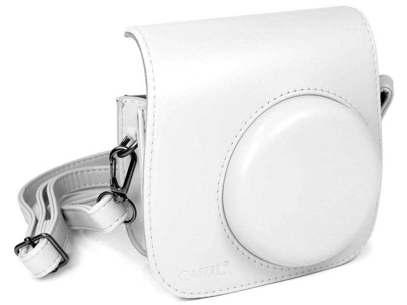 Tuff-Luv  E10_95  Faux Leather Camera Case for Instax Mini 8-8s - White - Tuff-Luv