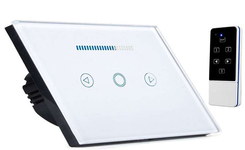 Dimmable Smart Light Switch - RF Touch Remote Control - 1 Gang (NO NEUTRAL REQUIRED) White