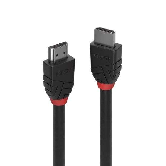 LINDY 5M HDMI 2.0 M-M CABLE-BLACK LINE (36474)
