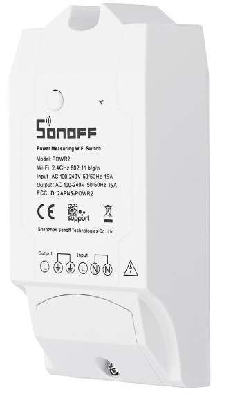 Sonoff POW REV 2 WiFi Smart Switch with Power Consumption Measurement (compatible with Google