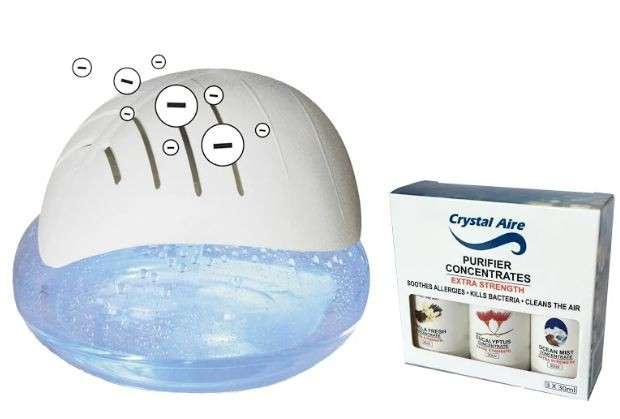 Crystal Aire AP001LEDION BUNDLE LED IONIZIER Air Purifier Bundle with Concentrates - Crystal Aire