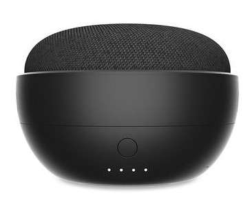JOT Portable Battery Base for Google Home Mini - Black