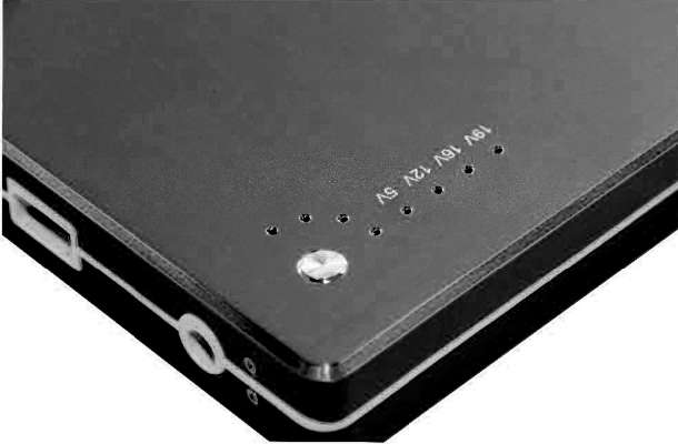20000mah Laptop Power Bank DC 5V 12V 16V 19V External Battery Pack - Black