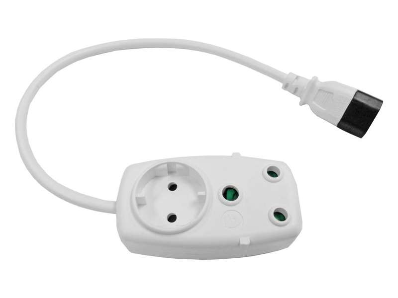 Multi Plug 1x16A 1x5A 0.5m IEC Cord
