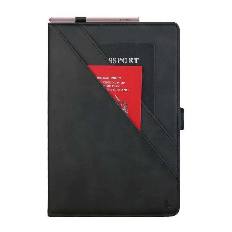 Tuff-Luv Folio & Stand Case / Stand (pen Holder) for Samsung Galaxy Tab S6 10.5 T860/T865 - Black